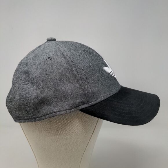 Adidas Men's Snapback Hat Gray Size OSFM Embroidered Trefoil Logo PolyCotton - Picture 4 of 7